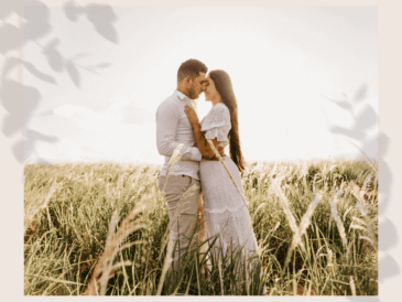 A couple practicing the 7 qualities of a healthy relationship.