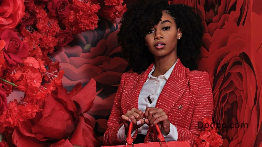 All-Red Look for a Bold Entrance