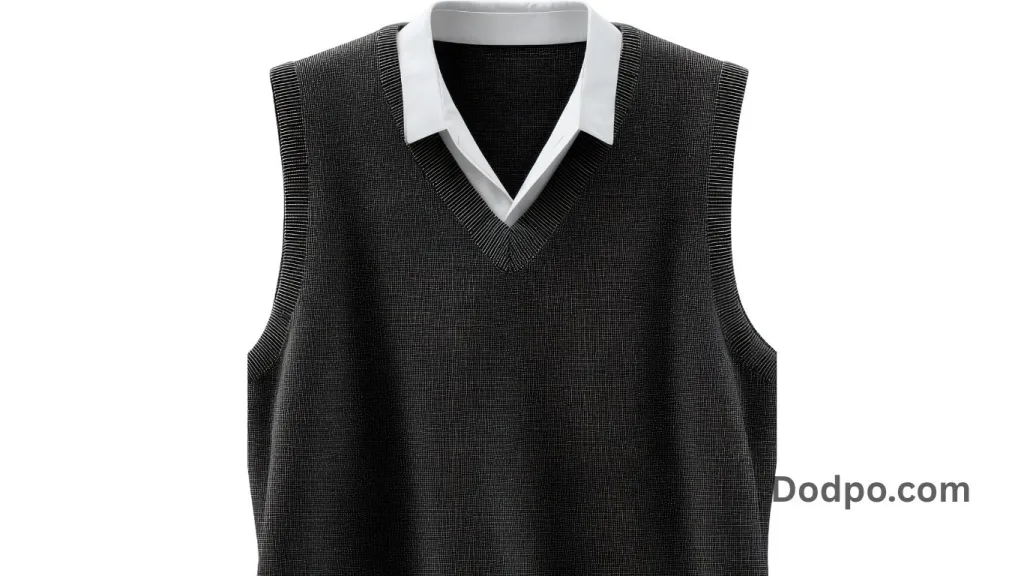 Button-Up Shirt and Knit Vest