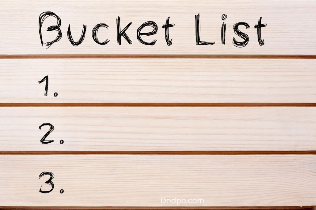 Couples bucket list