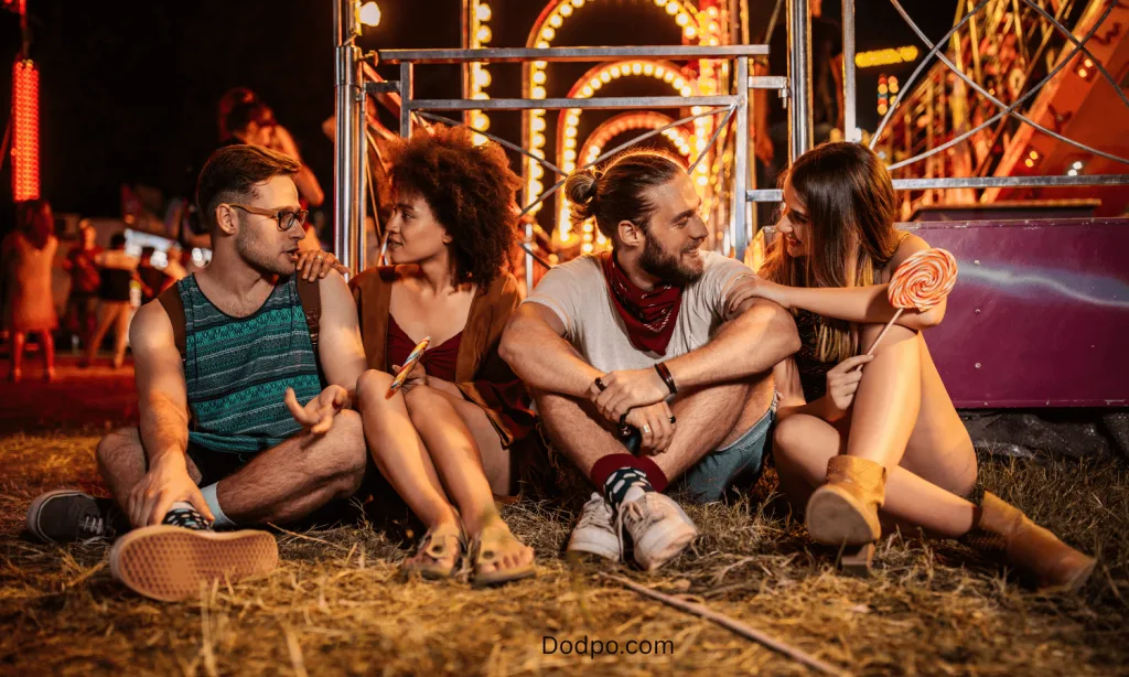 couple in a night event