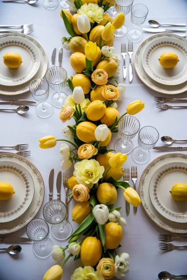 Lemon-Themed-Tablescape