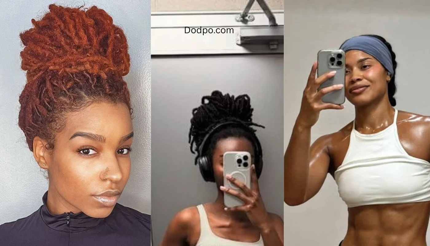 Protective styles for locs during gym workouts