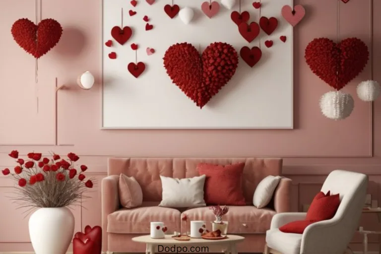 Thrifted sustainable Valentine’s decor