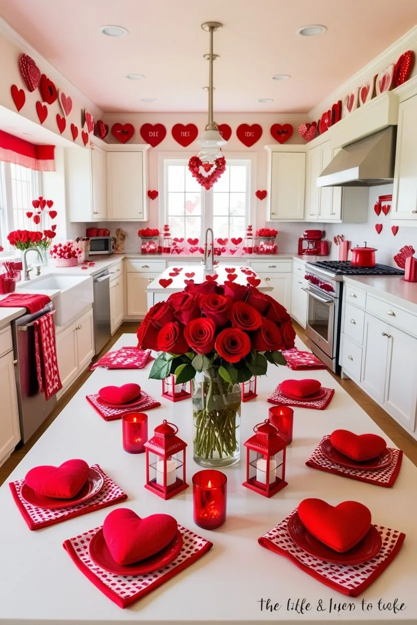 DIY Valentine table settings