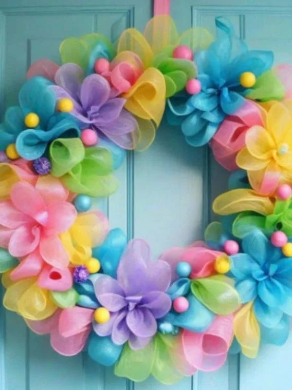 Ribbon-wreath