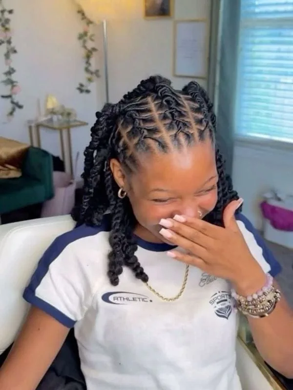 flat-twist-styles-for-short-starter-locs