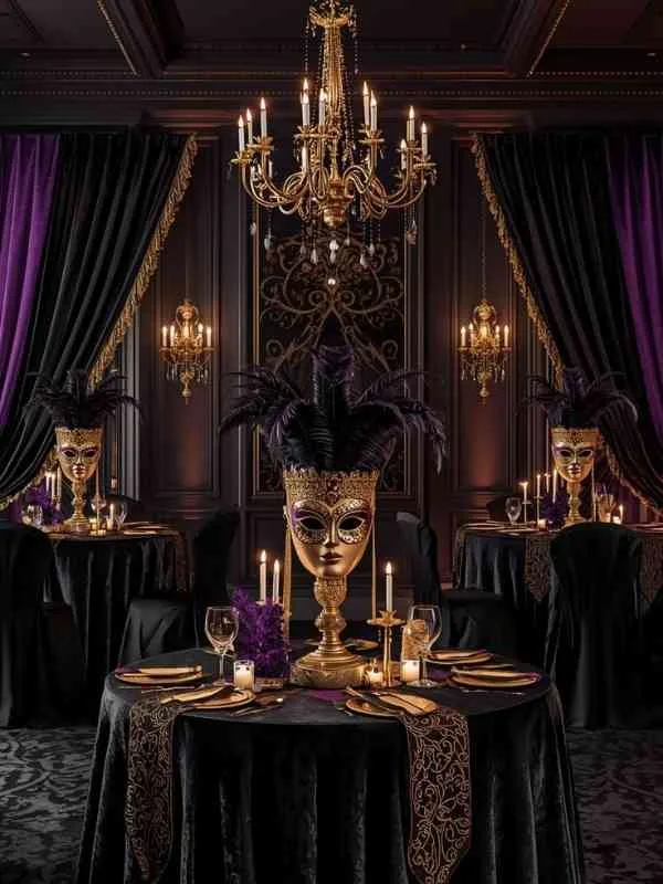 Midnight-Masquerade-Bachelorette-Decor-Ideas