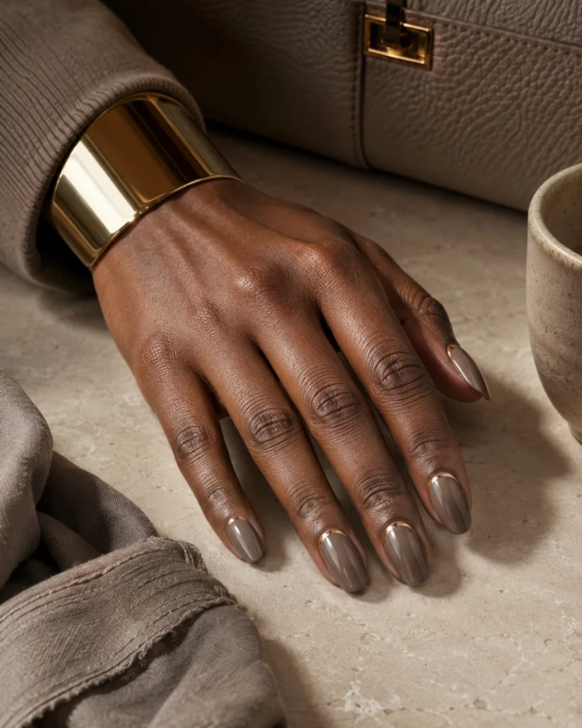 20. Modern Reverse French Nails