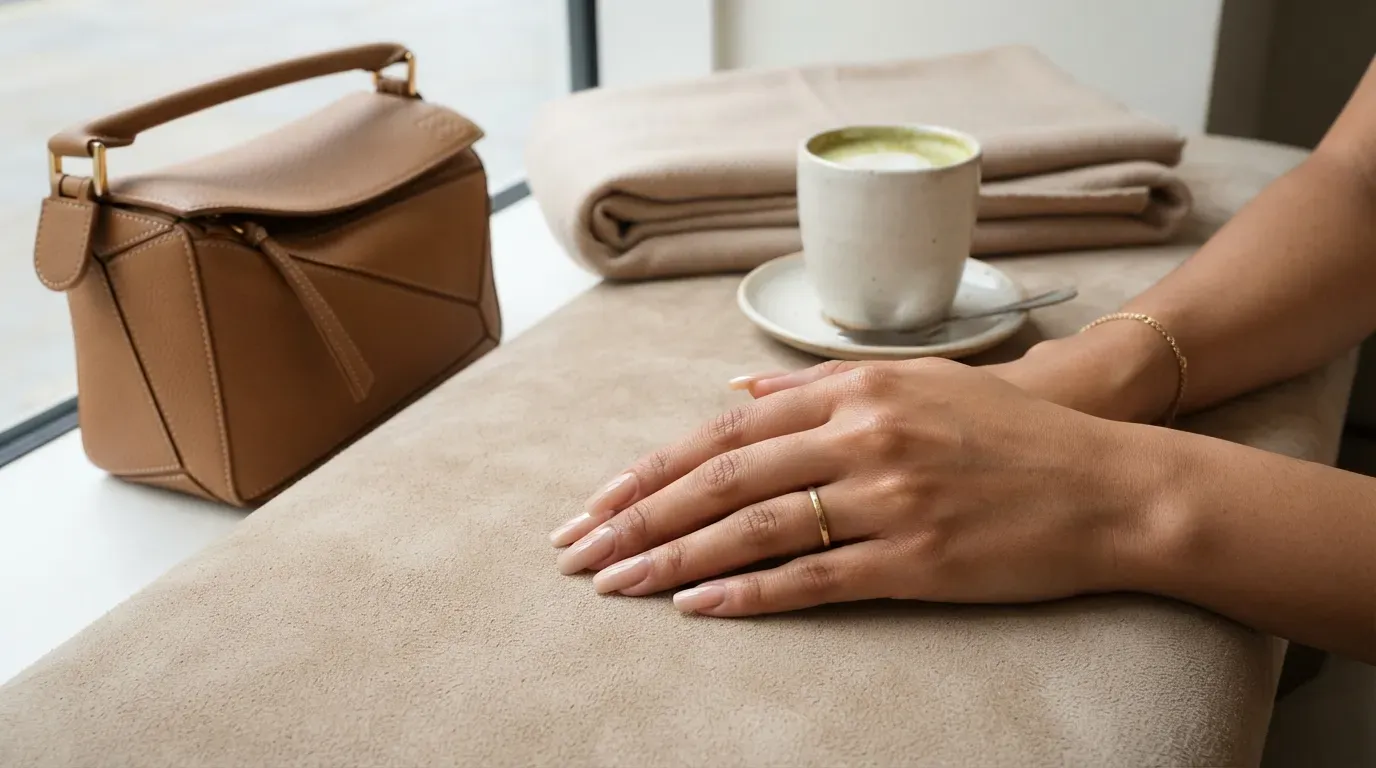 Long clear coffin nails with crisp opaque white French tips