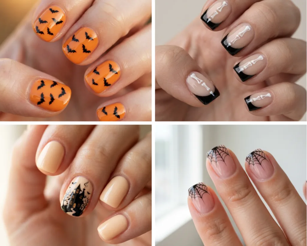 short-summerween-nail-ideas