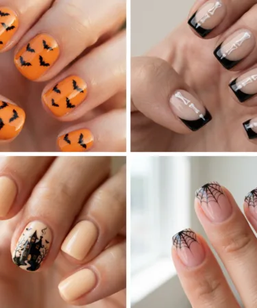 short-summerween-nail-ideas