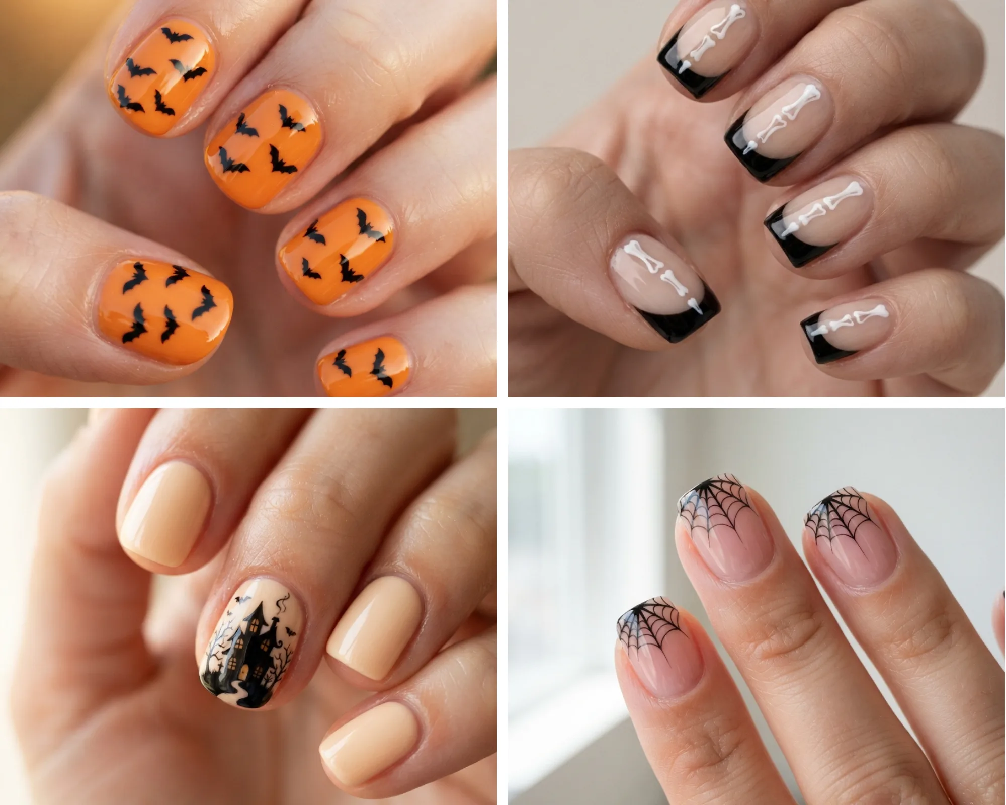 short-summerween-nail-ideas