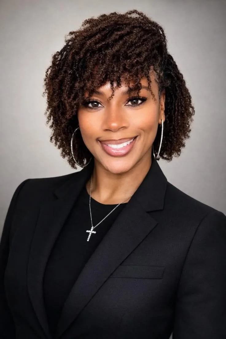 20 Chic Short Loc Hairstyles for Professional Women
