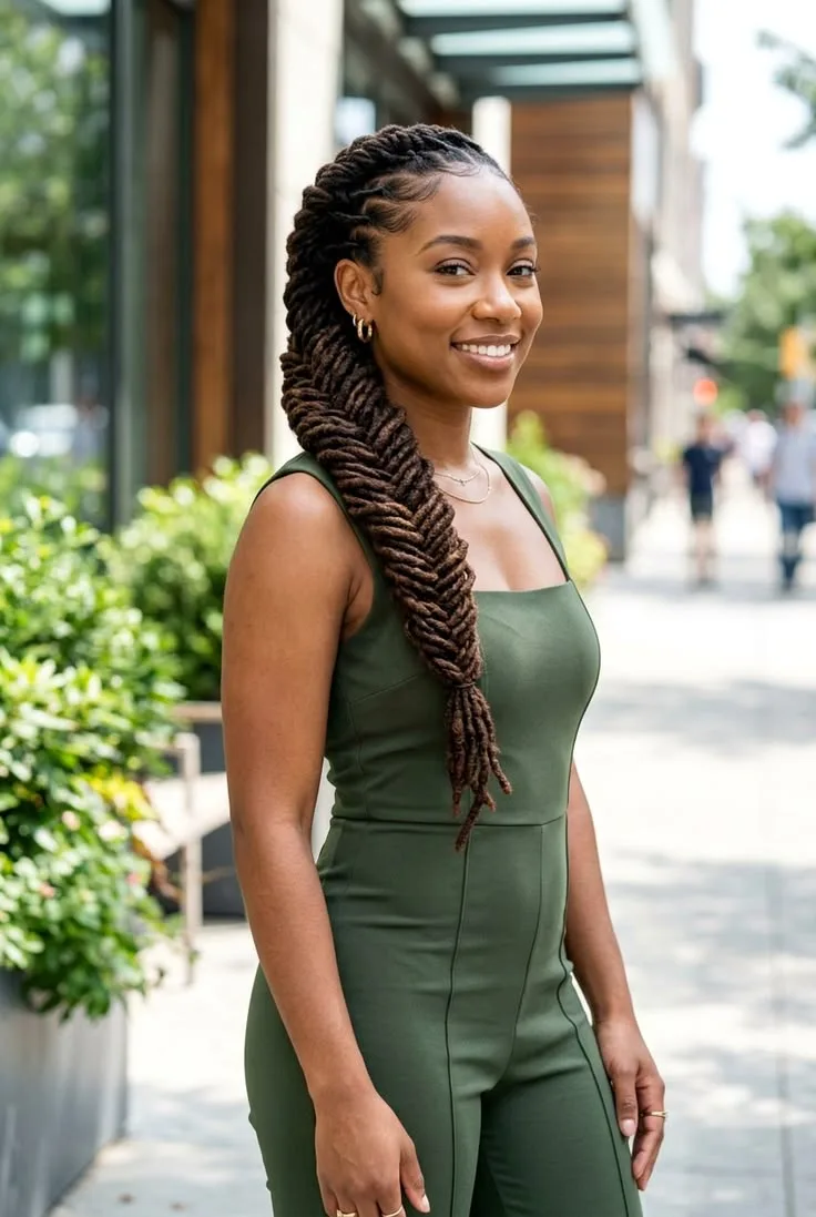 Fishtail loc braid