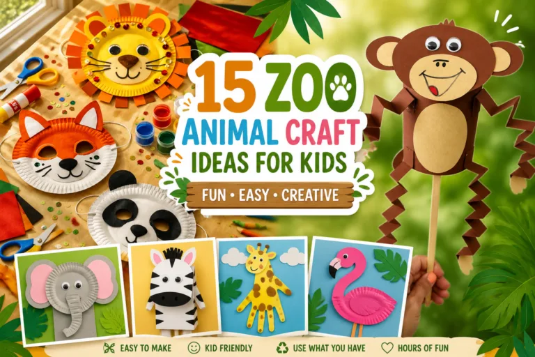 15 Easy Zoo Animal Crafts for Kids That Are Fun to Make