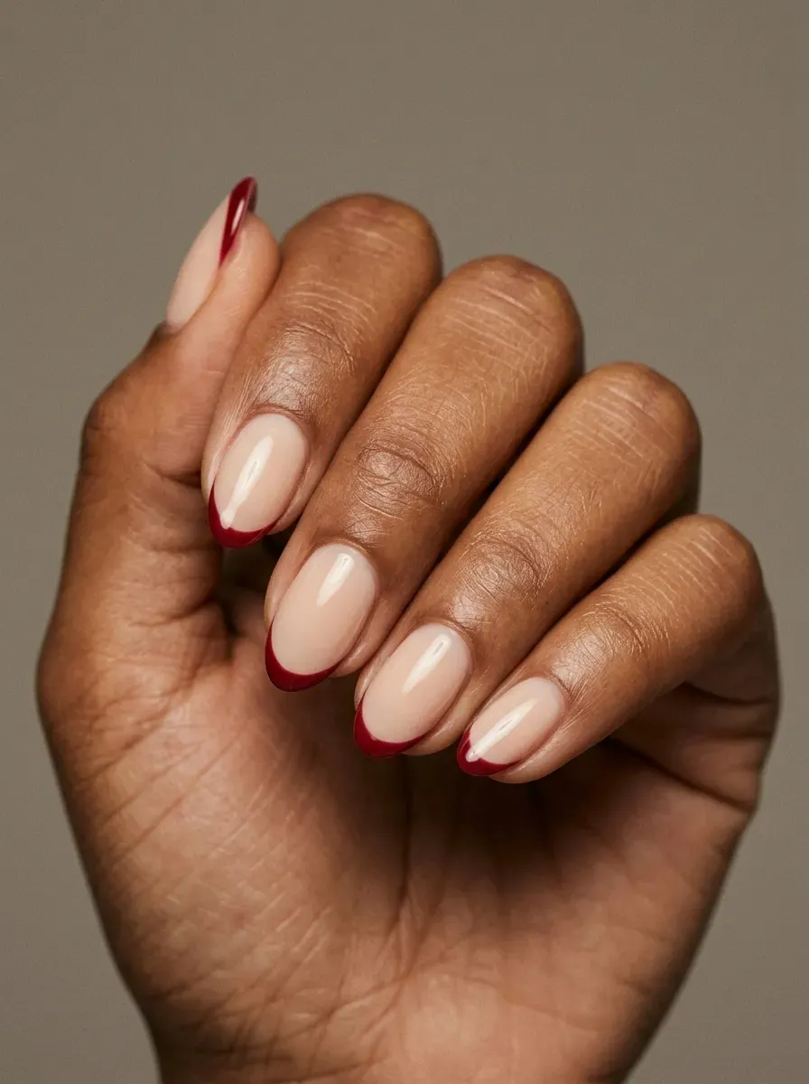Black ombre nails fading into smoky gray with glossy Halloween finish